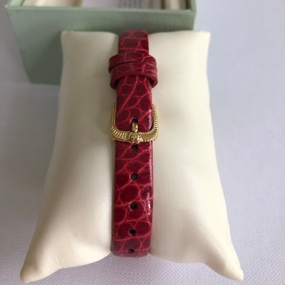 Judith Ripka 14K Gold 1/2 cttw Diamond &Rubi Watch - Picture 6 of 8